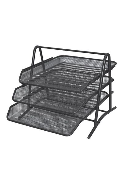Temat Black 3-Piece Metal Document Shelf 6300