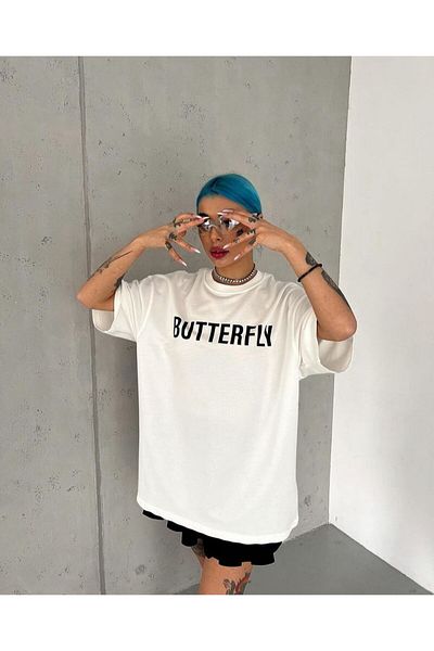 AMMA Unisex Butterfly Faith Printed 100% Cotton Premium Fabric T-shirt