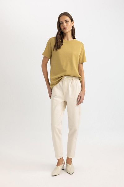 DeFacto Paperbag-Gabardine-Hose mit hoher Taillentasche – S2790az24sm
