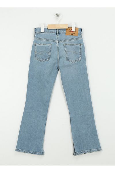 Lee Cooper بنطلون جينز نسائي أزرق بخصر عادي 242 LCG121007 FLARE EASTER BLUE