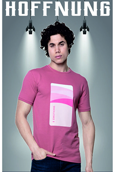 HOFFNUNG T Shirt Mobile Emotions Digital Print 100% Cotton Slim Fit Slim Fit Crew Neck Short Sleeve T-Shirt