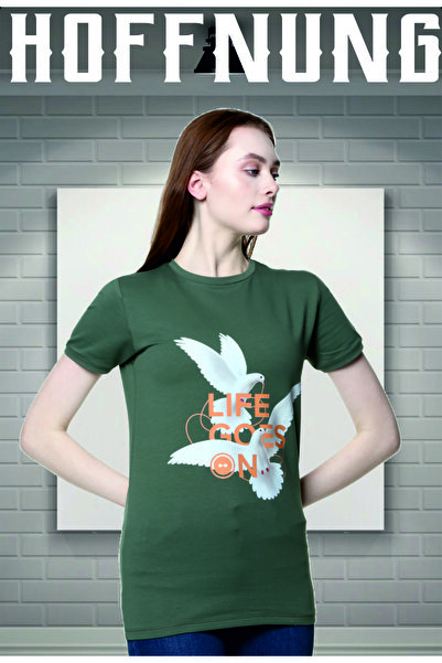 HOFFNUNG Μπλουζάκι Peace Dove Digital Printed - 100% βαμβάκι, λεπτή εφαρμογή, λαιμόκοψη