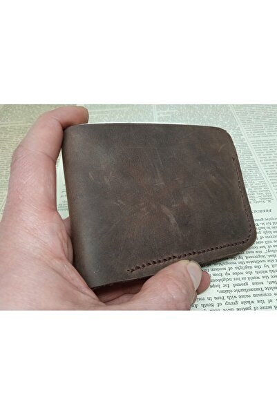 Mahfuz Gerçek Deri Tamamen El Emeği Cüzdan 22cm*8cm * 1 Banknot Alanı 4 Kart ...