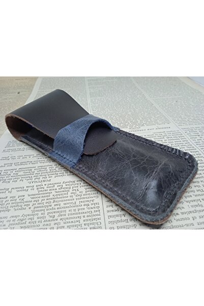 Mahfuz Crazy Hors Gerçek Deri Özel Kalemleriniz Için Kalemlik Kalem Kutu ( 2*...