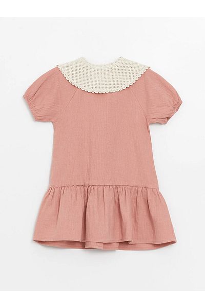 LC Waikiki LCW Baby - Baby Collar Short Sleeve Dress for Baby Girl
