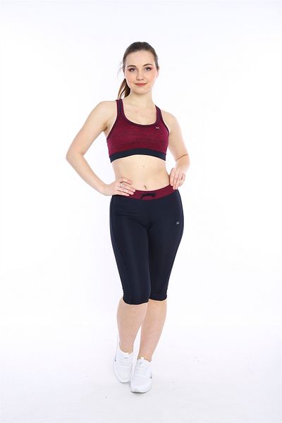 Escetic Set de jambiere Capri pentru fitness, bustieră sport yoga, pentru femei, 0116-1