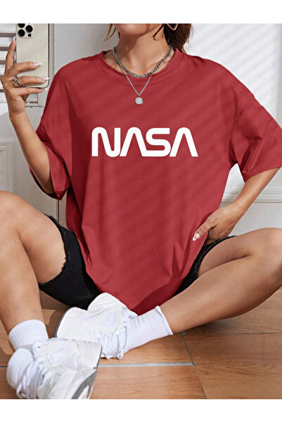 Revasser Unisek žene / muškarci NASA šarena prilagođena štampana pamučna češl...