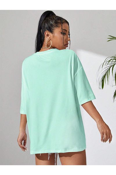 Revasser Unisex γυναικείο/ανδρικό μπλουζάκι NASA πολύχρωμο, προσαρμοσμένο εμπριμέ, βαμβακερό χτενισμένο μπλουζάκι