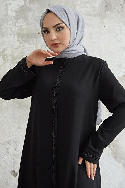 InStyle Boydan Stone Detailed Ferace - Black