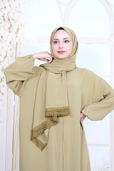 Rimel Moda Prayer Dress Oil Green