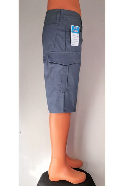 BeyzDenim μπλε σορτς κάπρι κάτω από το γόνατο παντελόνι ibi συν μέγεθος