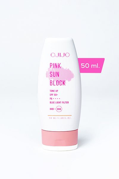 OJIJO LONDON Spf50 Pink Sun Block Tone Equalizing and Brightening Pink Sun Cream 2 Pack