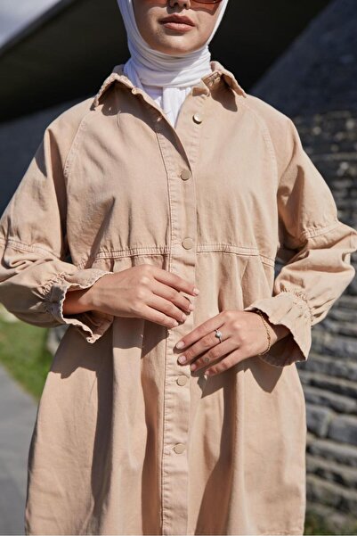 ENZİM JEANS Γυναικείο τζιν μπουφάν Oversize