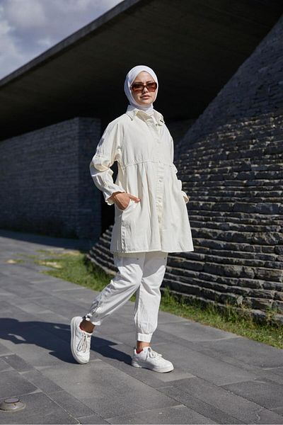 ENZİM JEANS Jachetă de damă oversize din denim