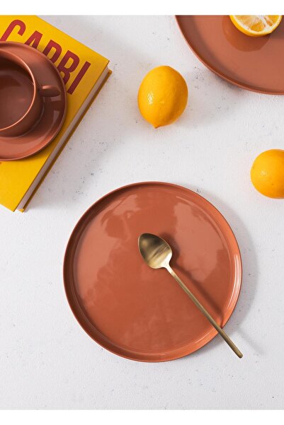 The Mia Cotta Limoges Pasta Tabağı Terracota 21 cm