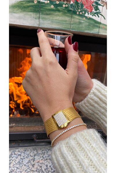 bestmysilver Trabzon Gümüş Hasır 9 Sıra Taşlı Bileklik