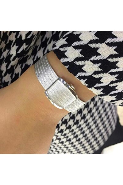 bestmysilver Kadın Gümüş Trabzon Hasır 7 Sıra Bileklik 0823
