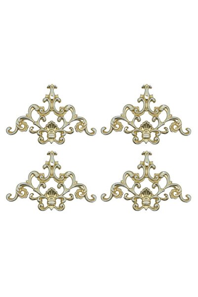 DECOZZA Dekoratif Bronz 4'lu Motif Paketi