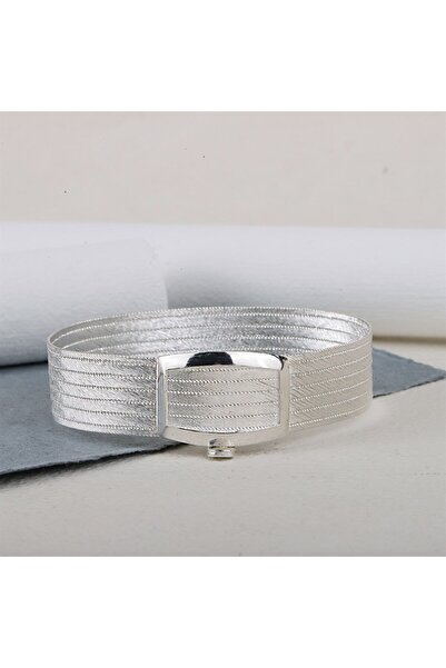 bestmysilver Kadın Gümüş Trabzon Hasır 7 Sıra Bileklik 0823