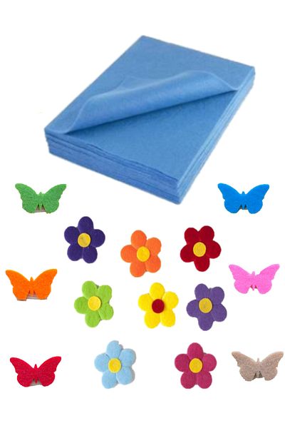 GLANCE Felt Light Blue 50X200 Cm