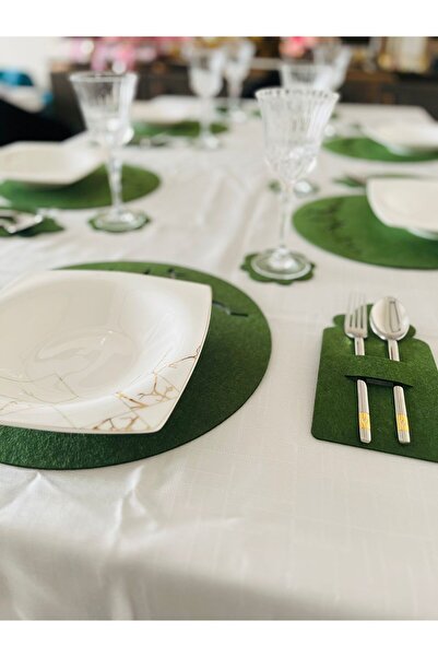 Karter İnovasyon طقم شاحن طعام بطابع رمضان، طقم طعام رمضان، طقم طعام إفطار، طقم شاحن إفطار لـ 4 أشخاص باللون الأخضر