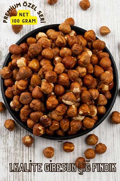 KAJUNUTS Premium Gurme Serisi  Giresun Iri Boy Çiğ Fındık Içi %100 Taze Atıştırmalık Çerez(Net 100gr)