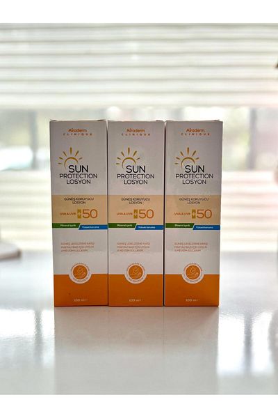 Miraderm Sun Protection SPF 50+ Sunscreen 100ml Set of 3