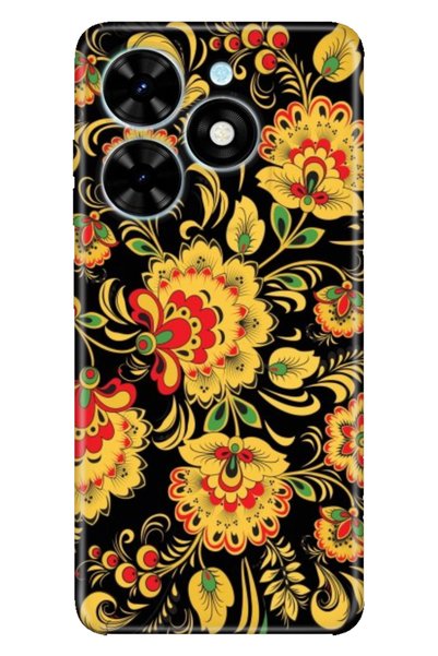 TECNO Spark 20 - Spark 20C Compatible Case Patterned Printed Silicone Khokhloma