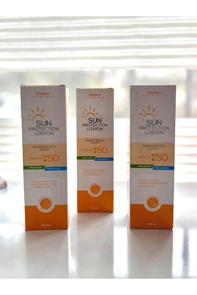 Miraderm Sun Protection SPF 50+ Sunscreen 100ml Set of 3