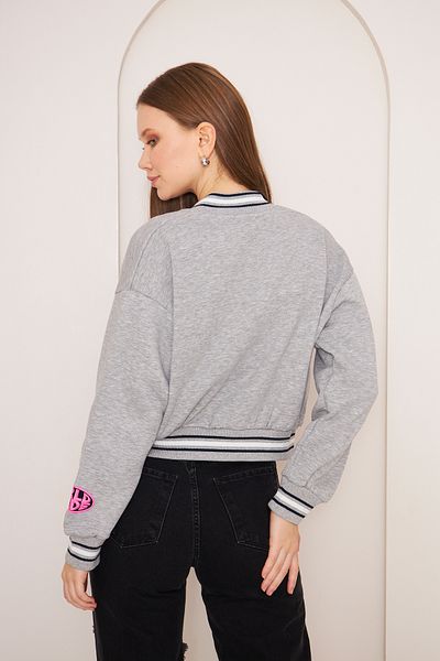 NEWLAKER 00 Embroidered Women's Crop College Jacket