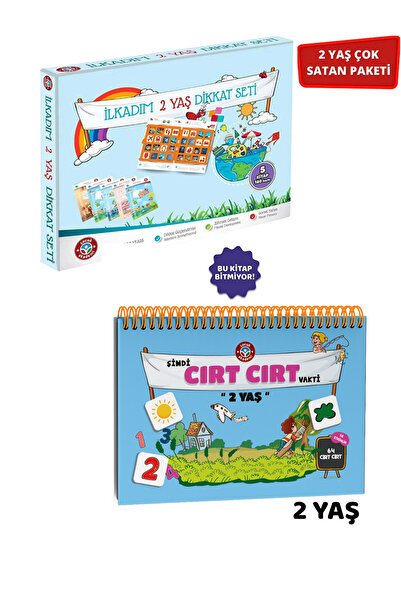 Çocuk Akademi 2 Yaş Dikkat Seti Ve 2 Yaş Cırt Cırtlı Vakti Ikili Paket