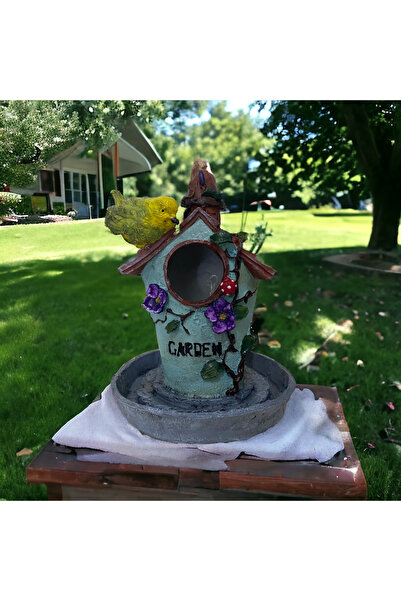 SZN DEKOR Yemlikli Kuş Evi, Bahçe ve balkon  Dekoru,