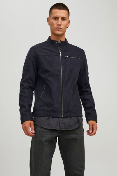 Jack & Jones Men's Rocky Leather Jacket -12147218 - BS