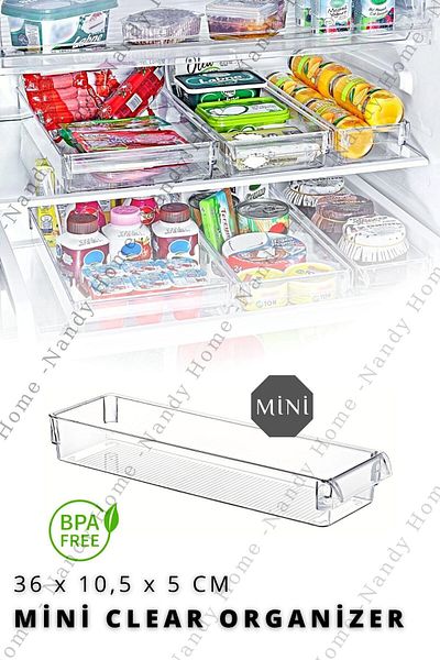 Nandy Home Mini New White Plastic Organizer ψυγείου και ντουλαπιών - 1