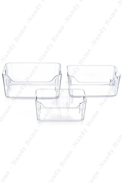 Nandy Home 5 Lt átlátszó hűtő- és szekrényrendező 27x19x11,5 cm