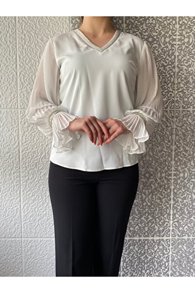 Luxes Wear Pliseli Gömlek