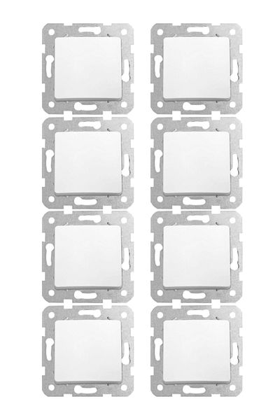 VİKO Viko Linnera Switch White (Frame Included)9044001 (8 Pieces)