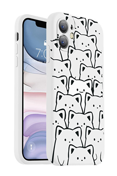 Caseji iPhone 11 Compatible (Cornered 12 Look) Special Printed Launch Case with Velvet Inside and Camera Protection