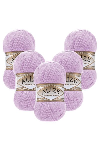 Alize Angora Gold 5 τεμαχίων 027 Λιλά Πλεκτό Νήμα