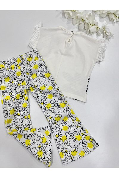Esterella BABY GIRL COMBED SET/RIFFIRED SLEEVE COMBED SUMMER BABY SPANISH LEG SET