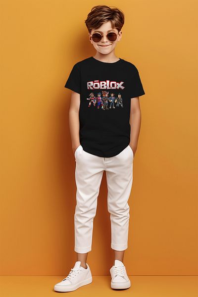ADABEBEK Chlapecké tričko s tištěnou herní tématikou Roblox