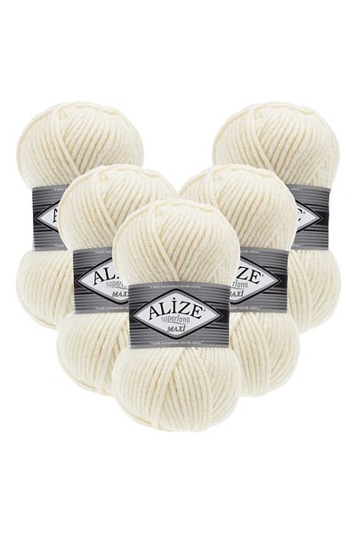 Alize Superlana Maxi 5-pack 01 Νήματα πλεξίματος χειρός