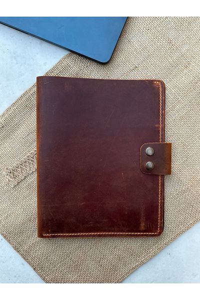 Leather Anatolia Genuine Leather Handmade A5 Notebook Case, Leather Agenda Bag, Genuine Leather Organizer Notebook Case