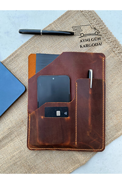 Leather Anatolia Hakiki Deri Defter Kılıfı, El Yapımı A5 Defter Kılıfı, Deri ...