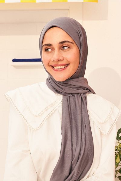 kay Modakaşmir Combed Shawl Dark Gray