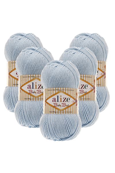 Alize Baby Best 5 τεμαχίων 183 Ice Crystal πλεκτό νήμα