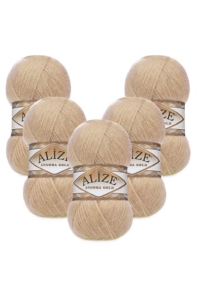 Alize Angora Gold 5 τεμαχίων 095 Μελί Χρώμα Πλεκτό Χέρι