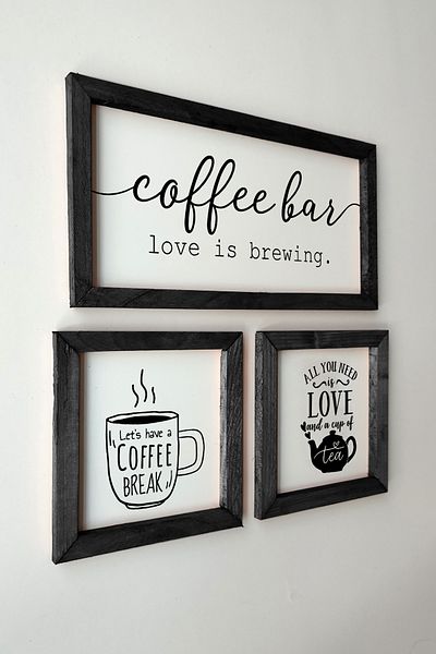 Tooall Bucătărie, ceai, colț de cafea, set de masă cu cadru din lemn