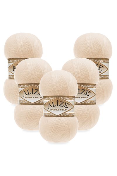 Alize Angora Gold 5 τεμαχίων 681 Χρώμα δέρματος Πλεκτό νήμα