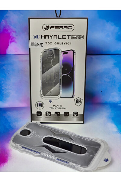 FERRO iPhone 13/13 PRO  için Platin Tam Koruma-9H 5D Hayalet Cam Seti -Kolay ...